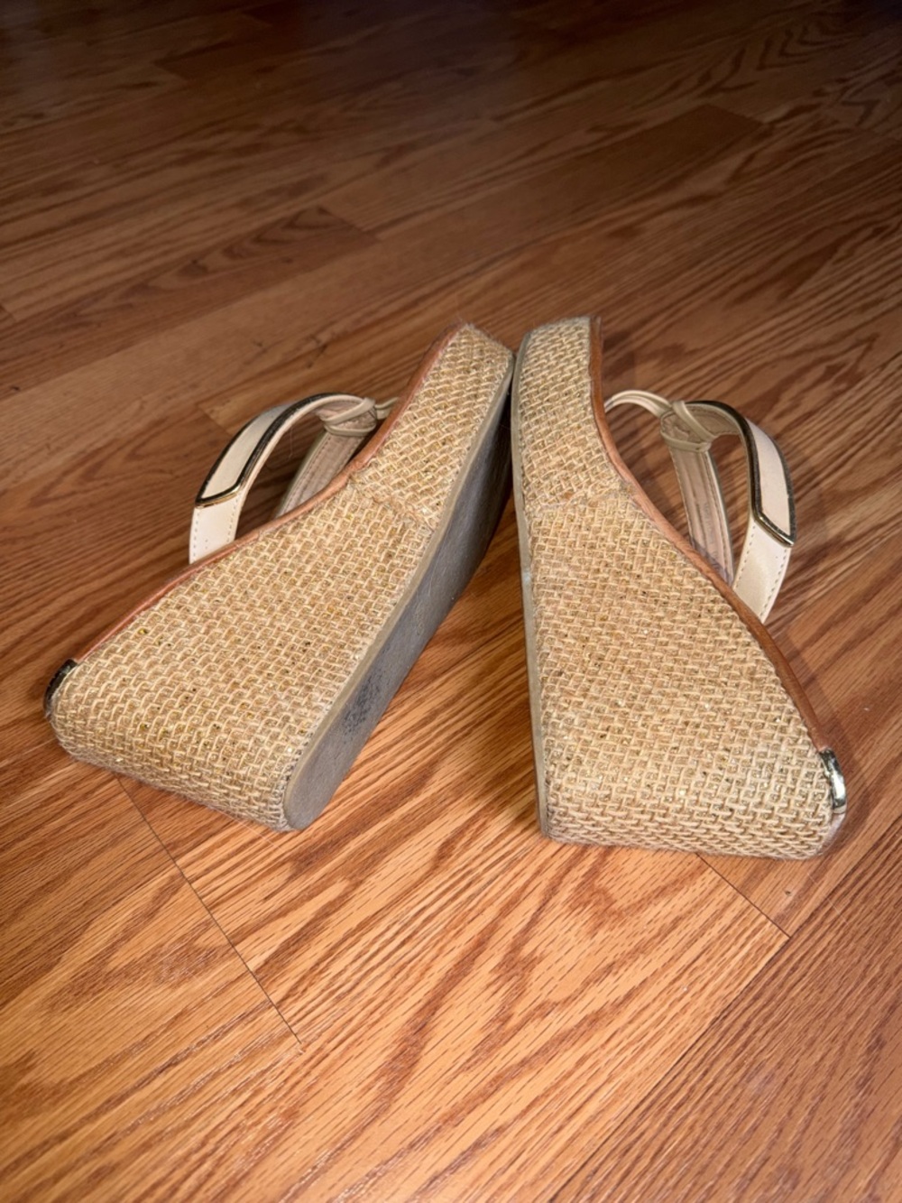 Aldo Woven Espadrille Wedge Sandals - Beige